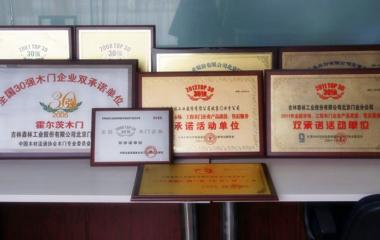 霍爾茨連續(xù)十年榮獲全國木門三十強榮譽稱號